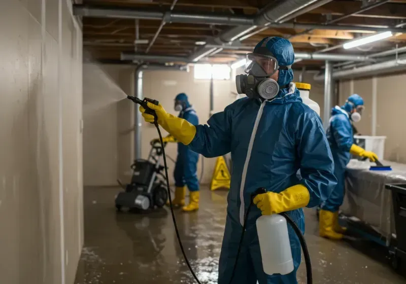 Basement Sanitization and Antimicrobial Treatment process in Pauls Valley, OK